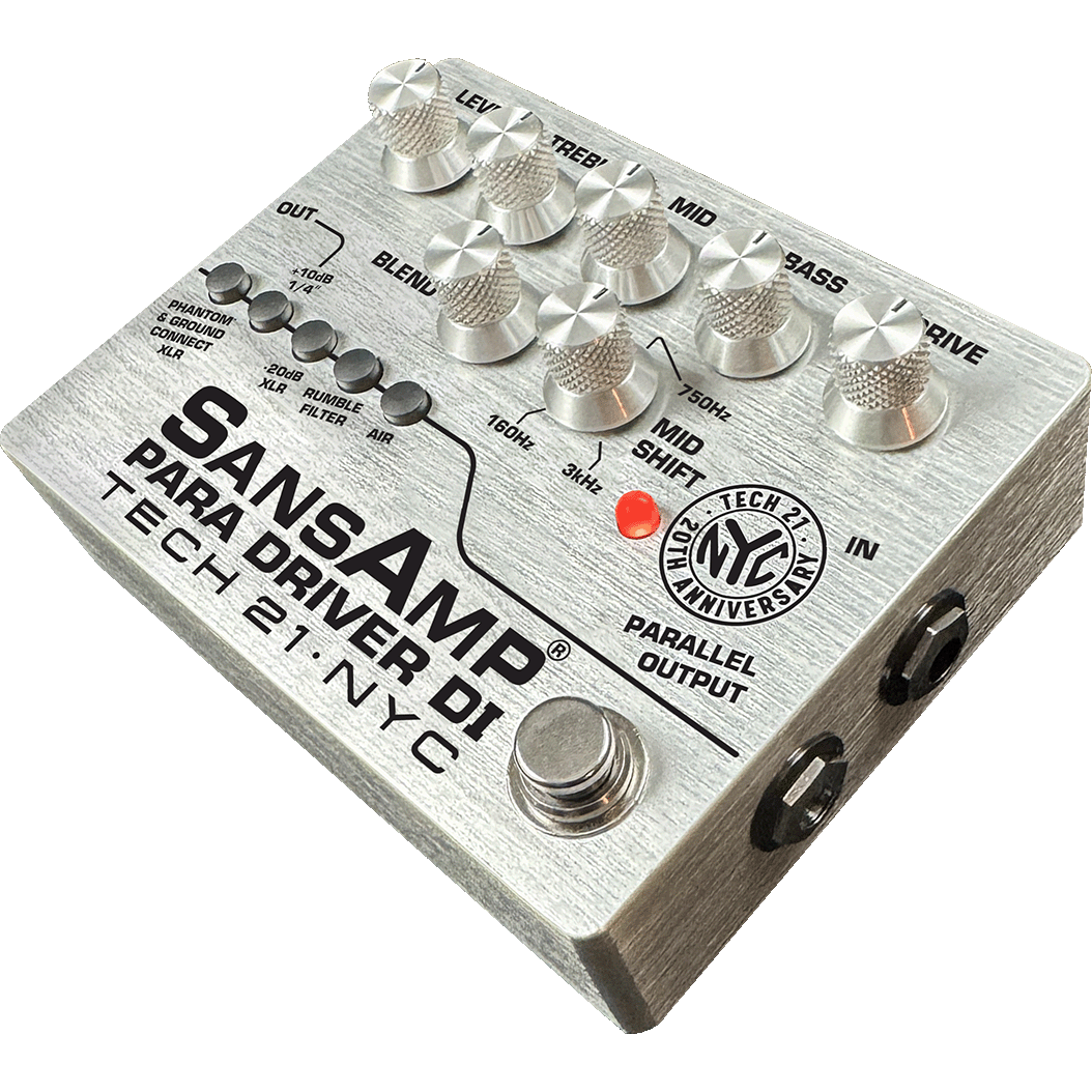 Tech 21 PMDI-20 20th Anniversary Limited Edition SansAmp Para Driver DI Pedal - View 2 | MusicMarket