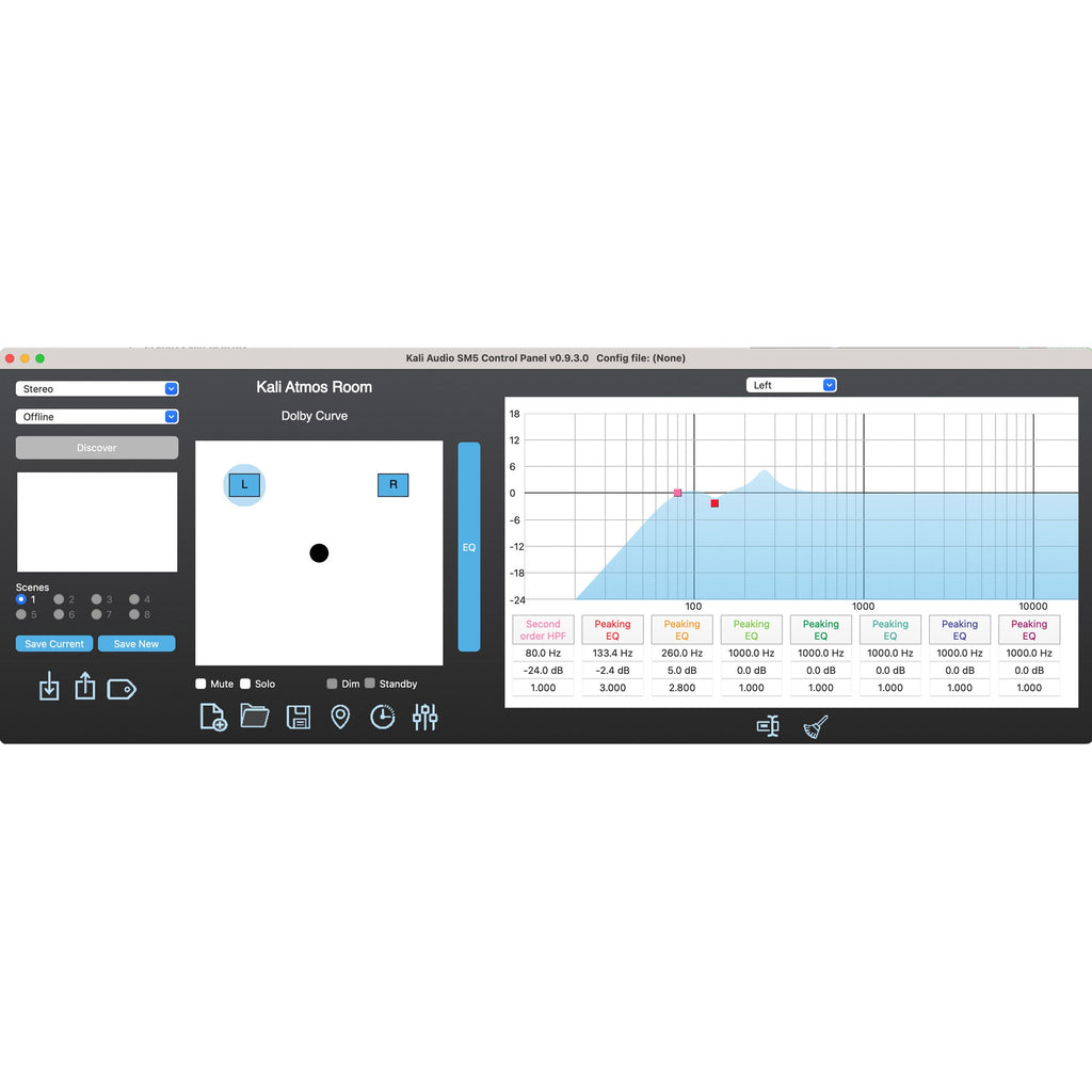 Kali Audio SM-5 5” 3 way Studio Monitor with Network Control - View 8 | MusicMarket