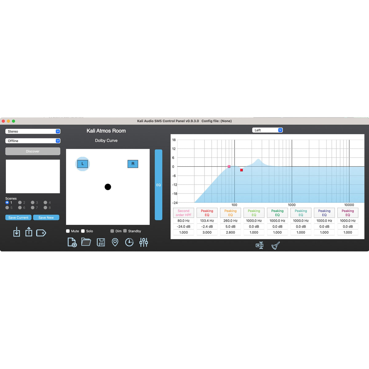 Kali Audio SM-5 5” 3 way Studio Monitor with Network Control - View 8 | MusicMarket