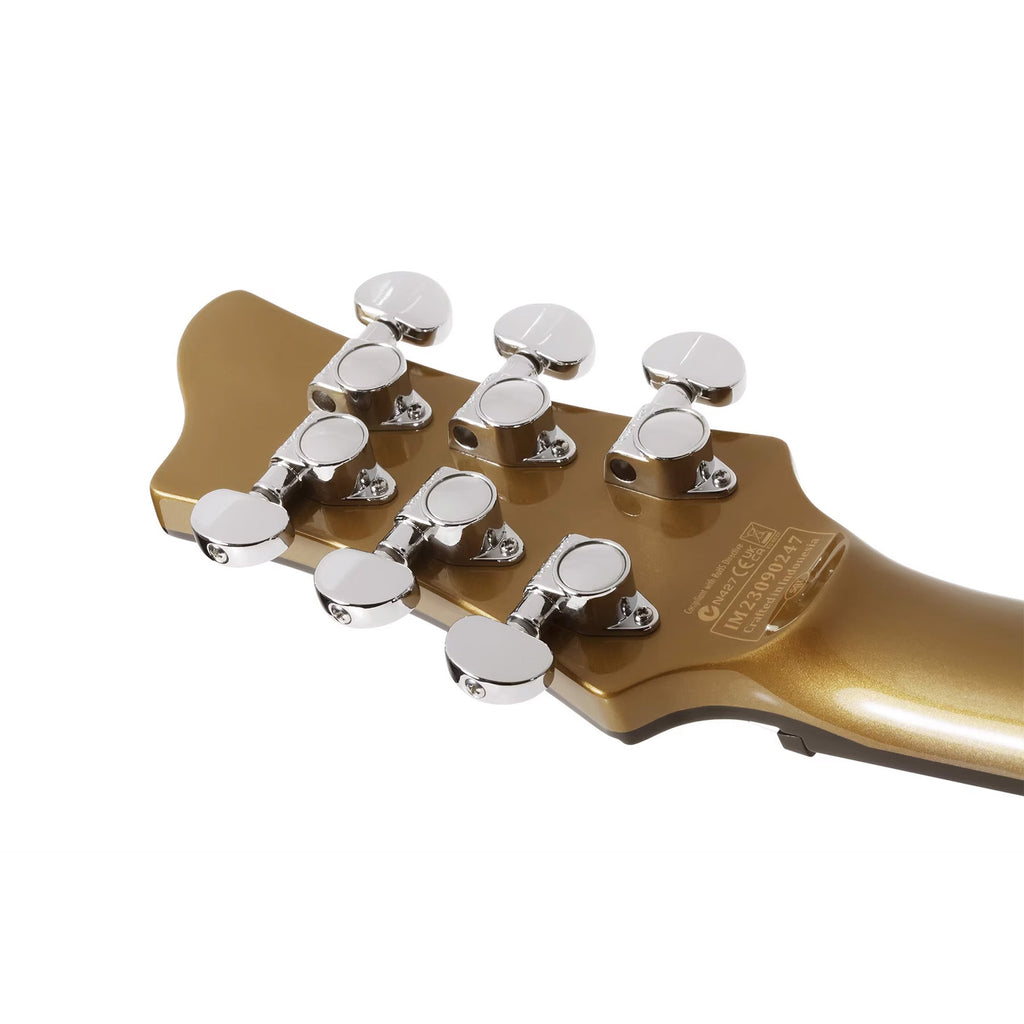 Schecter Stargazer 6 Vibrato Electric Guitar - Metallic Gold - View 6 | MusicMarket