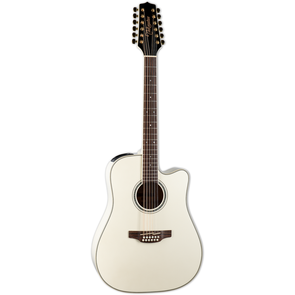 Takamine GD37CE 12 String Dreadnought Acoustic Electric Guitar - Pearl White - View 2 | MusicMarket