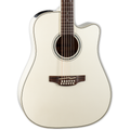Takamine GD37CE 12 String Dreadnought Acoustic Electric Guitar - Pearl White - MusicMarket