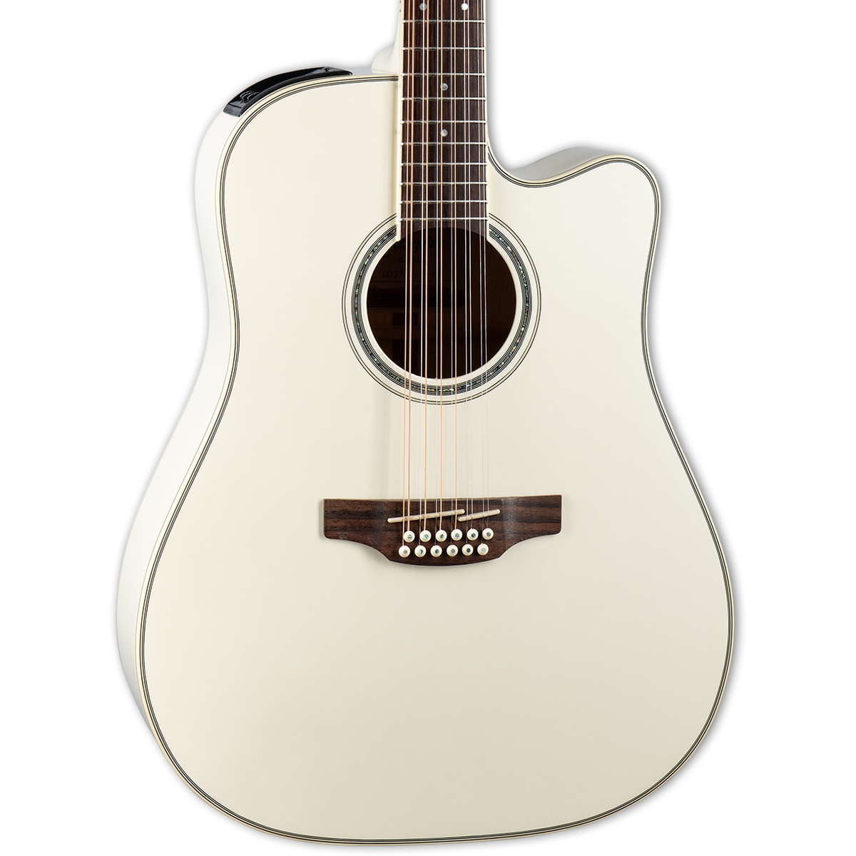Takamine GD37CE 12 String Dreadnought Acoustic Electric Guitar - Pearl White - MusicMarket