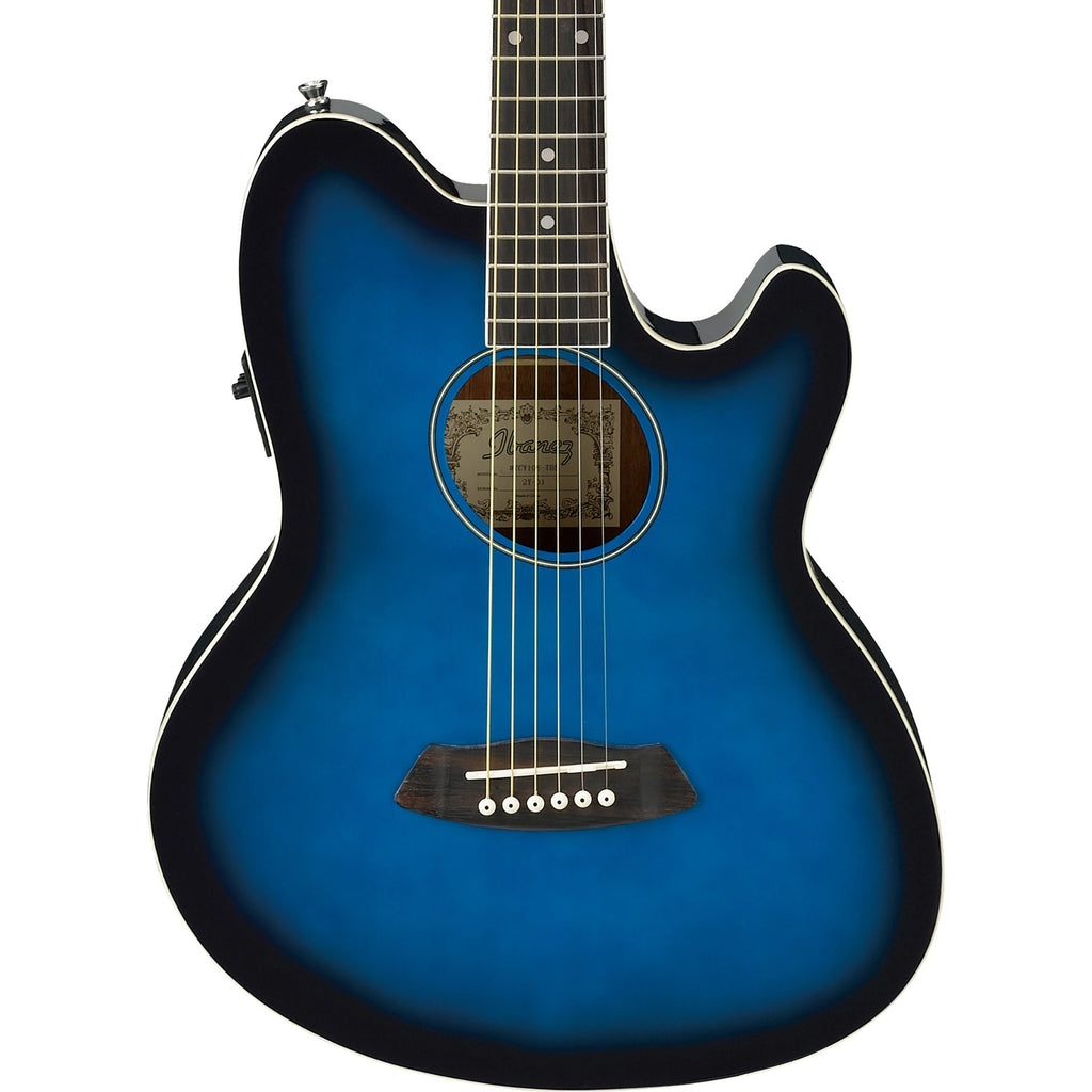 Ibanez TCY10ETBS Talman Acoustic Electric Guitar, Transparent Blue Sunburst - MusicMarket