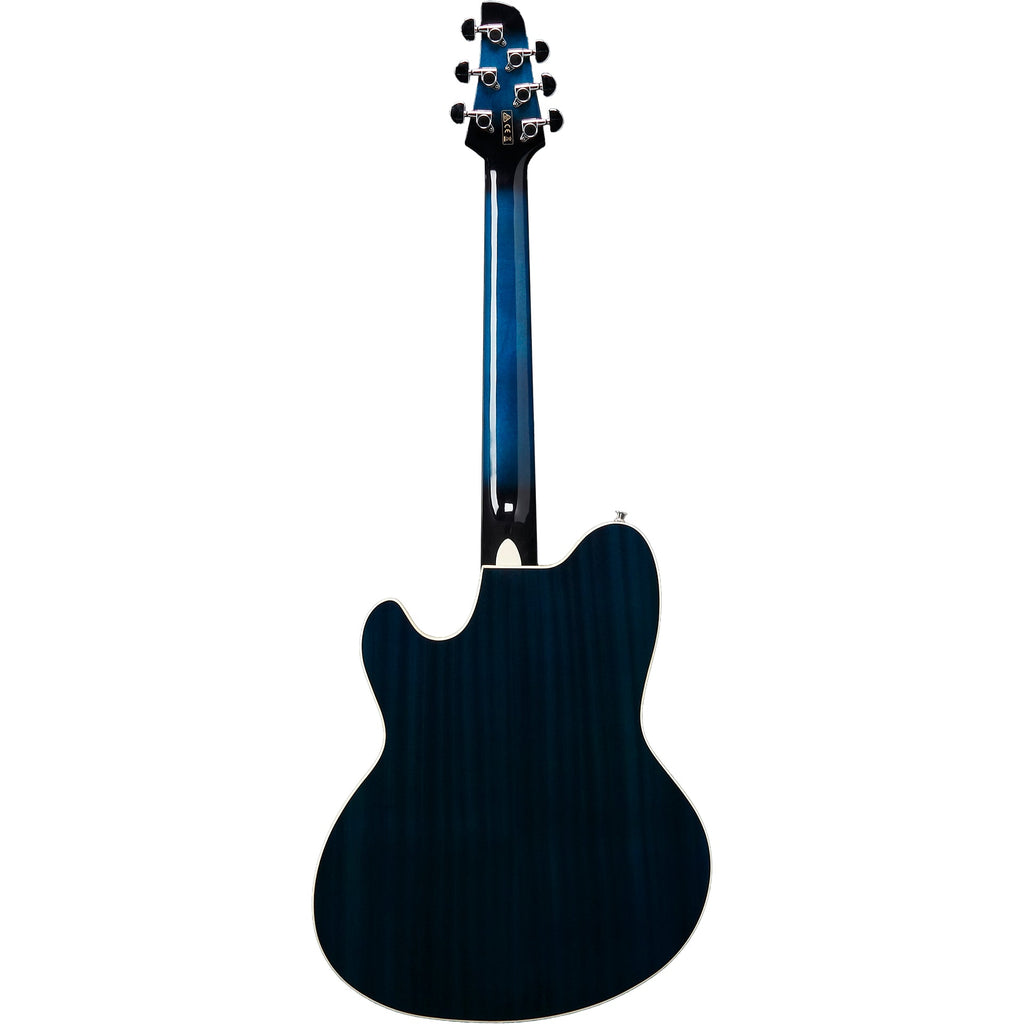 Ibanez TCY10ETBS Talman Acoustic Electric Guitar, Transparent Blue Sunburst - View 2 | MusicMarket