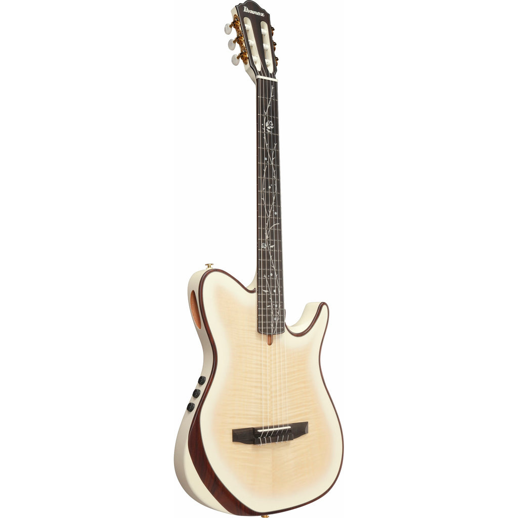 Ibanez TOD100FMN Tim Henson Acoustic Electric Guitar - Toasted Marshmallow Matte - View 4 | MusicMarket