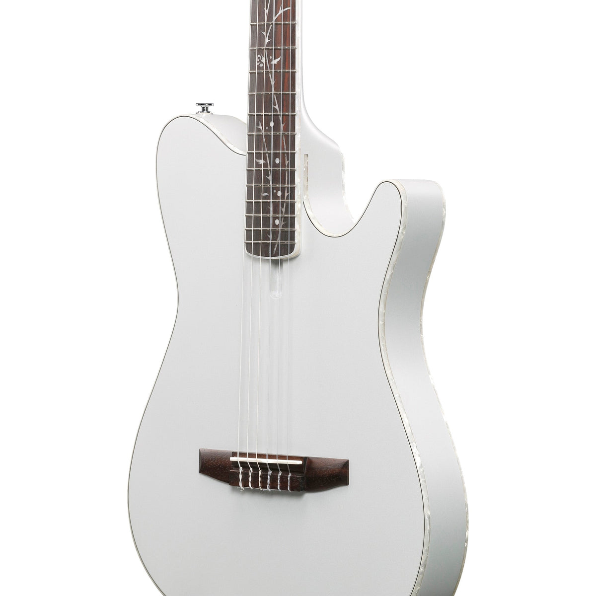 Ibanez TOD10N Tim Henson Acoustic Electric Guitar - Silver Metallic Flat - View 5 | MusicMarket