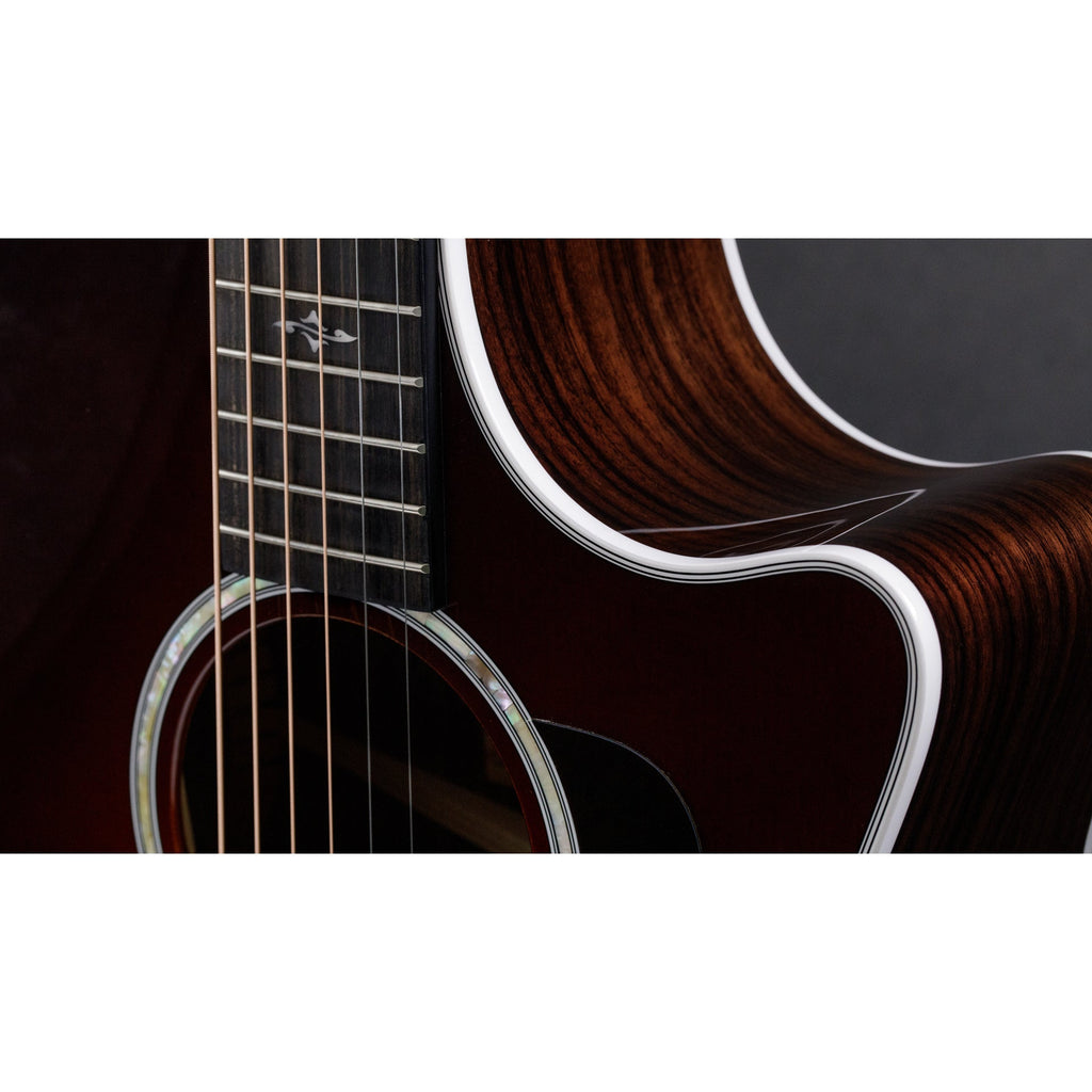 Taylor 414CE-R Grand Auditorium Acoustic Electric Guitar, Tobacco Burst - View 4 | MusicMarket