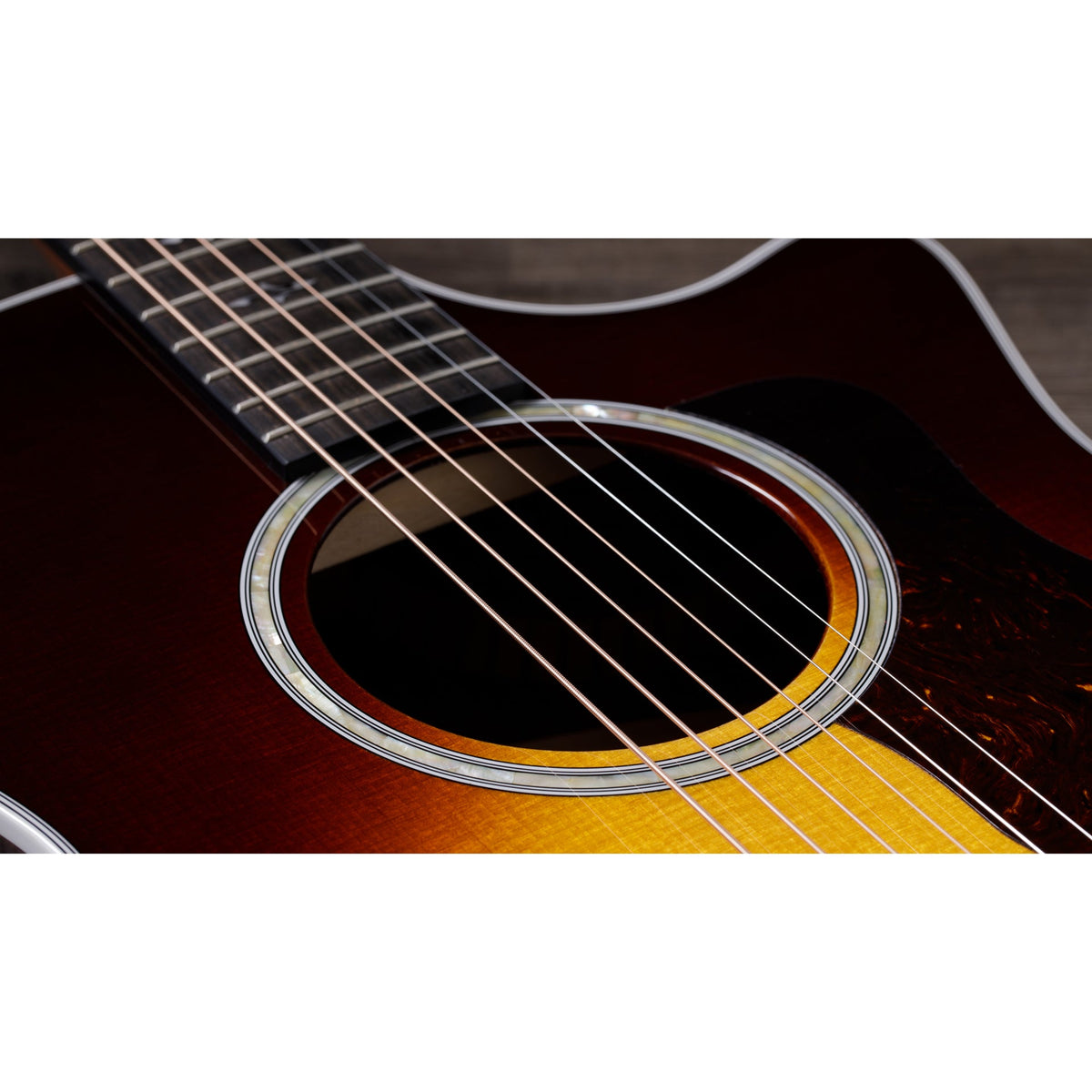 Taylor 414CE-R Grand Auditorium Acoustic Electric Guitar, Tobacco Burst - View 5 | MusicMarket
