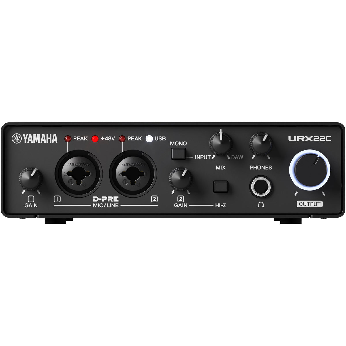 Yamaha URX22C 2-in/2-out USB-C Audio/MIDI Interface - MusicMarket