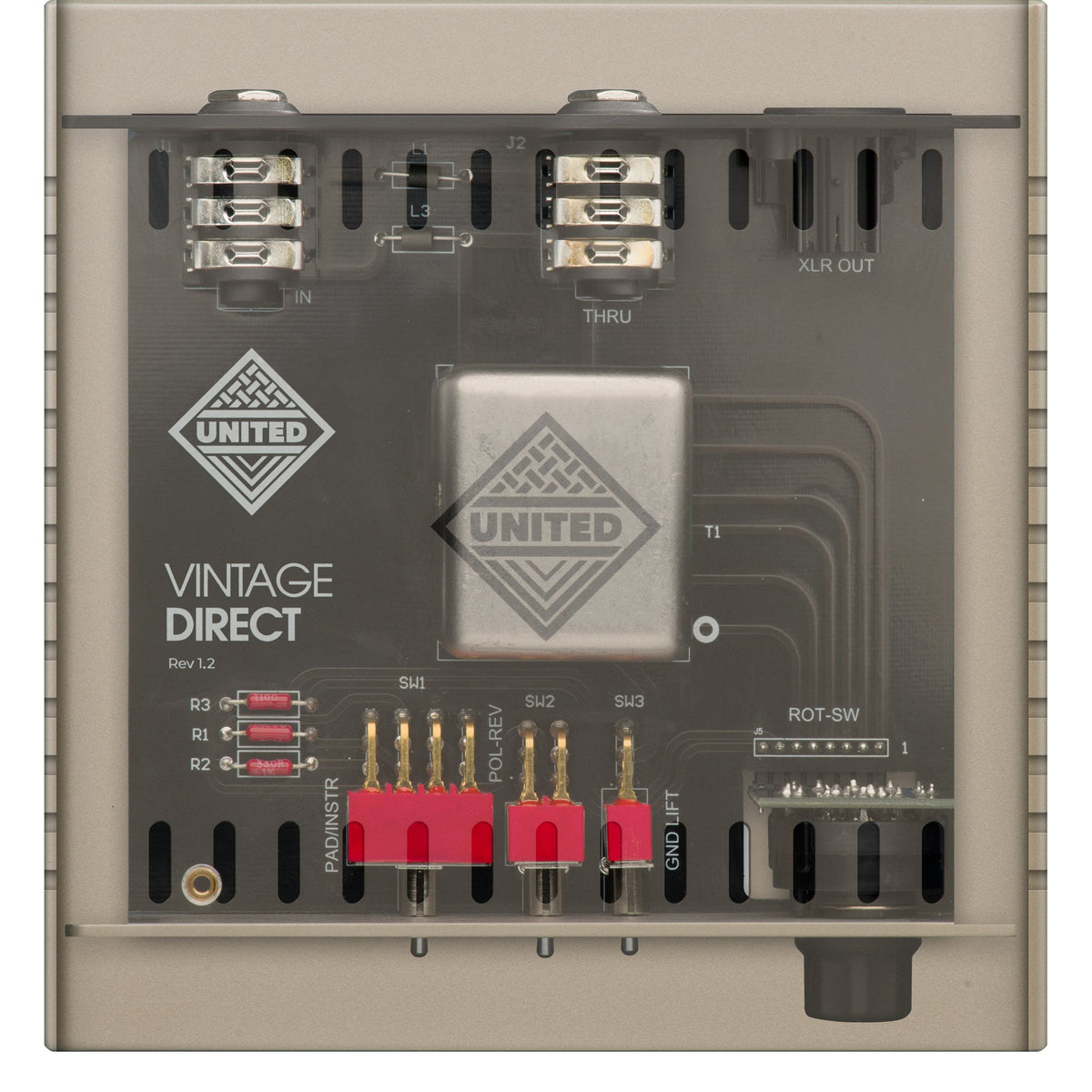 United Studio Technologies Vintage Direct - Vintage-Style Large-Transformer Direct Box - View 6 | MusicMarket