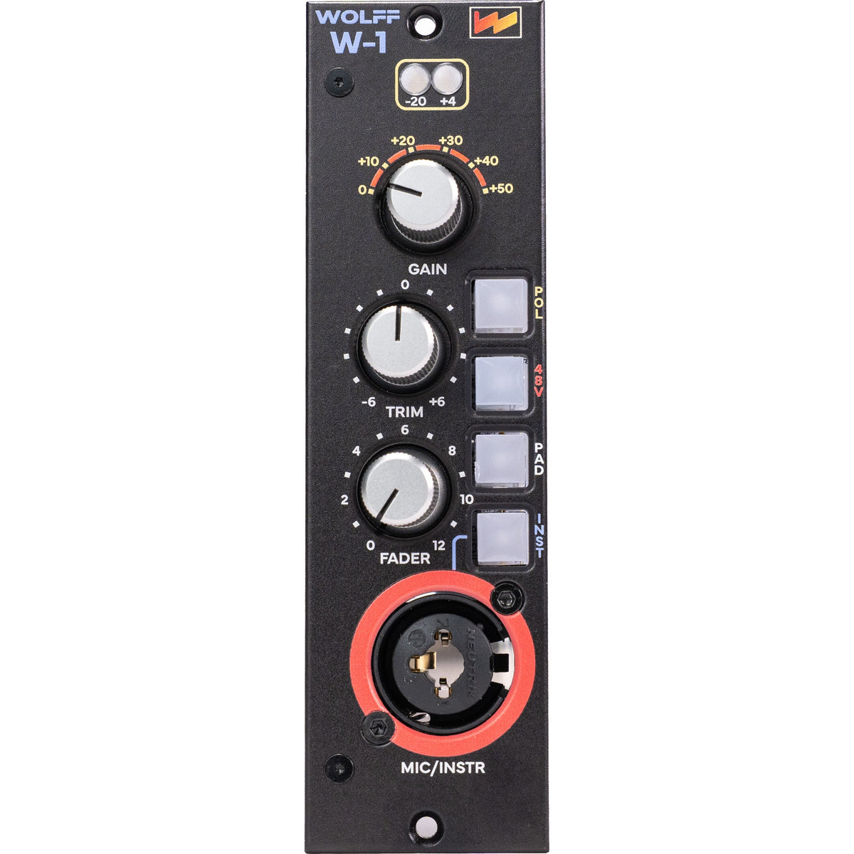 Wolff Audio W1 500 Series Microphone Preamp - MusicMarket