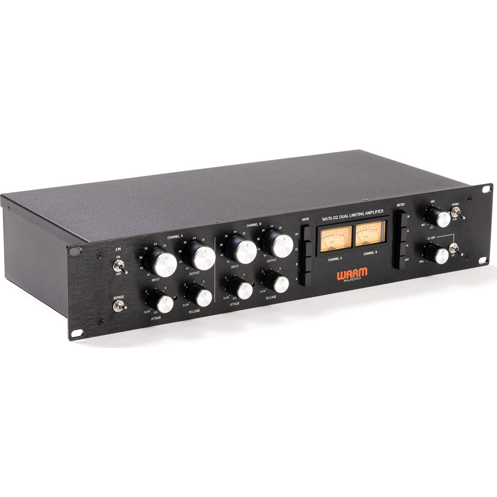 Warm Audio WA76-D2 Dual Channel Clean Gain Discrete FET Compressor - View 2 | MusicMarket