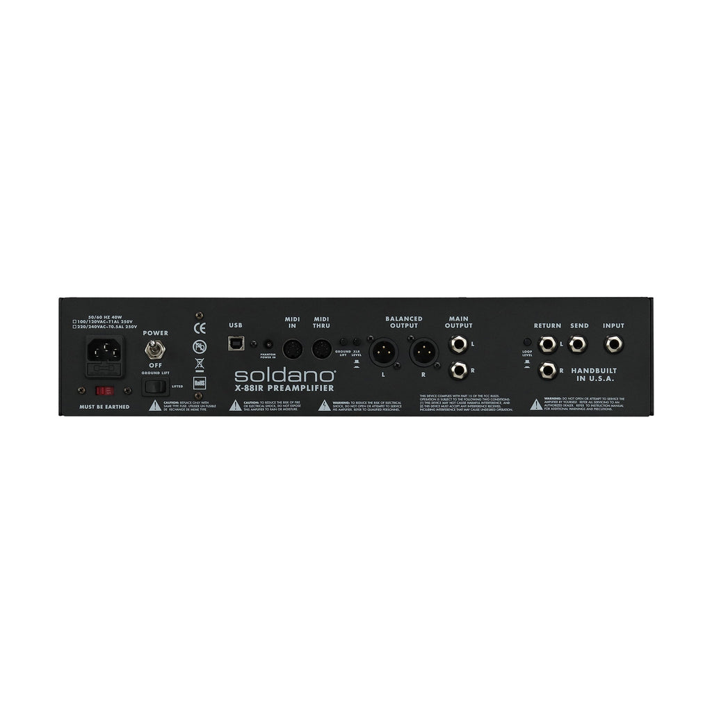 Soldano X88-IR All-Tube Stereo Rackmount Preamplifier - Limited Edition - View 8 | MusicMarket