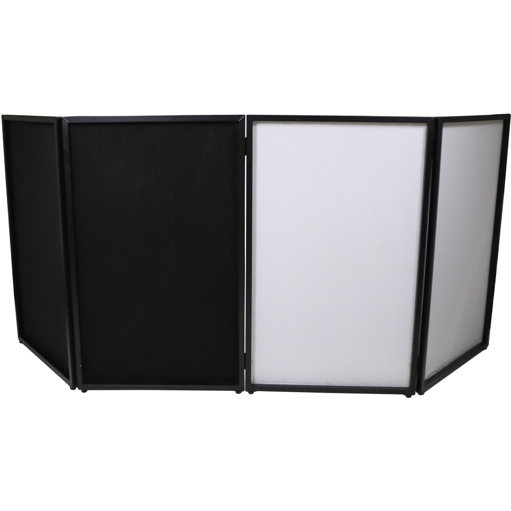 ProX XF-4X3048BMK3 4 Panel DJ Facade Black Panels - 4 Black & 4 White Scrims - MusicMarket