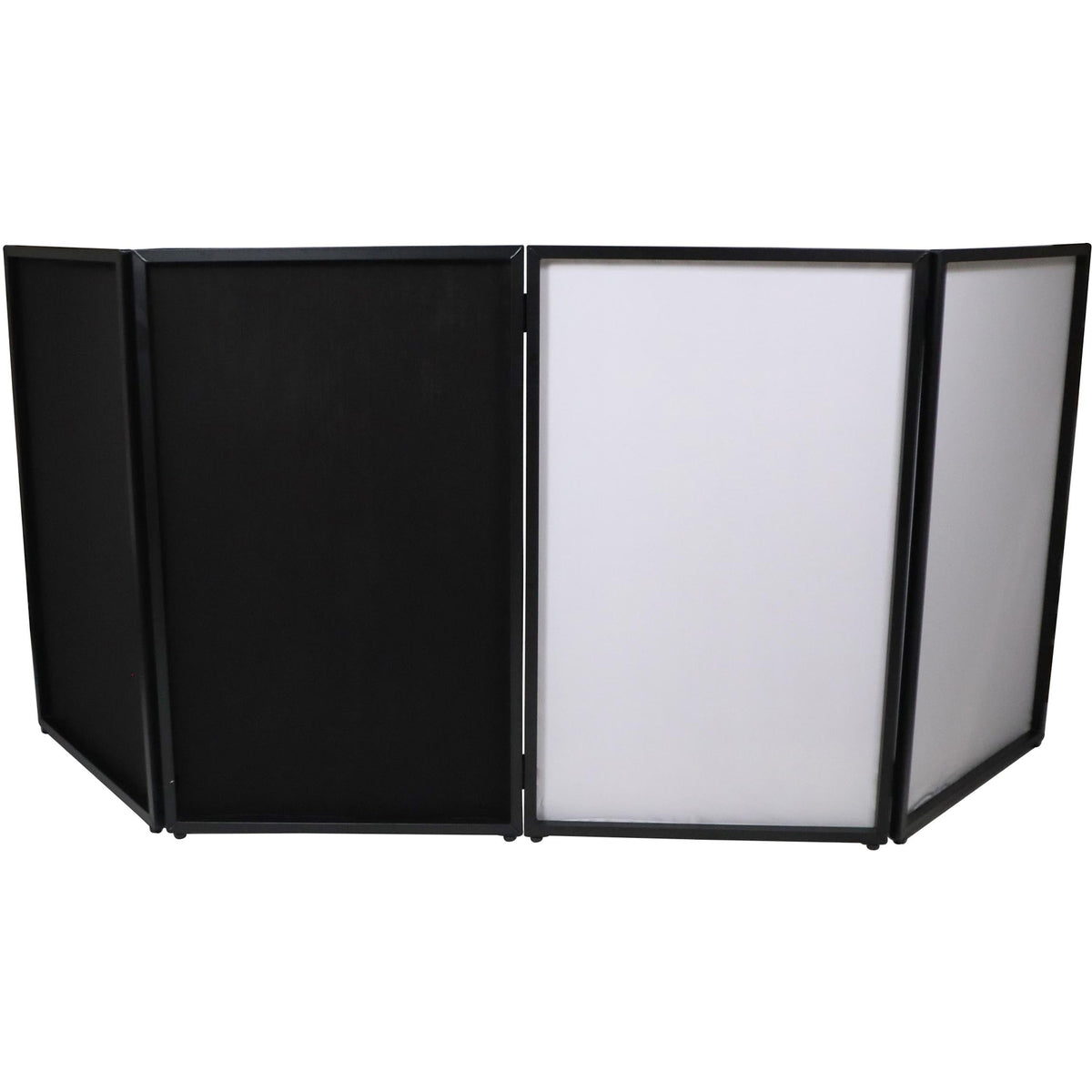 ProX XF-4X3048BMK3 4 Panel DJ Facade Black Panels - 4 Black & 4 White Scrims - MusicMarket