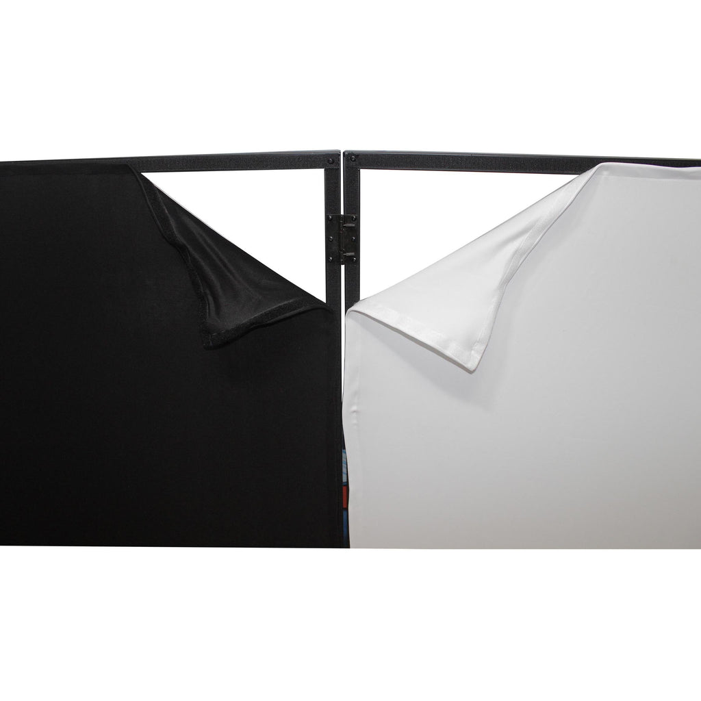 ProX XF-4X3048BMK3 4 Panel DJ Facade Black Panels - 4 Black & 4 White Scrims - View 11 | MusicMarket