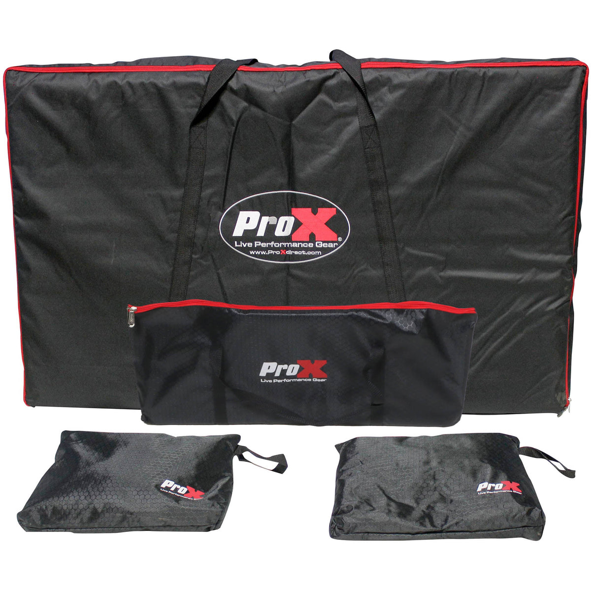 ProX XF-4X3048BMK3 4 Panel DJ Facade Black Panels - 4 Black & 4 White Scrims - View 14 | MusicMarket