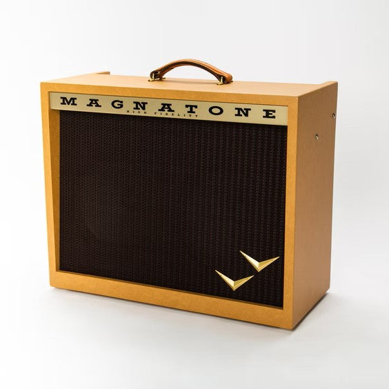 Magnatone Panoramic Stereo 2x10-Inch 24-Watt Tube Combo Guitar Amplifier - Camel - View 2 | MusicMarket
