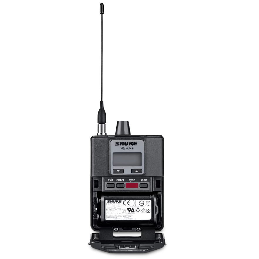 Shure PSM900 P9RA+ System Wireless Bodypack Receiver - G7 Band - Mint, Open Box - View 3 | MusicMarket