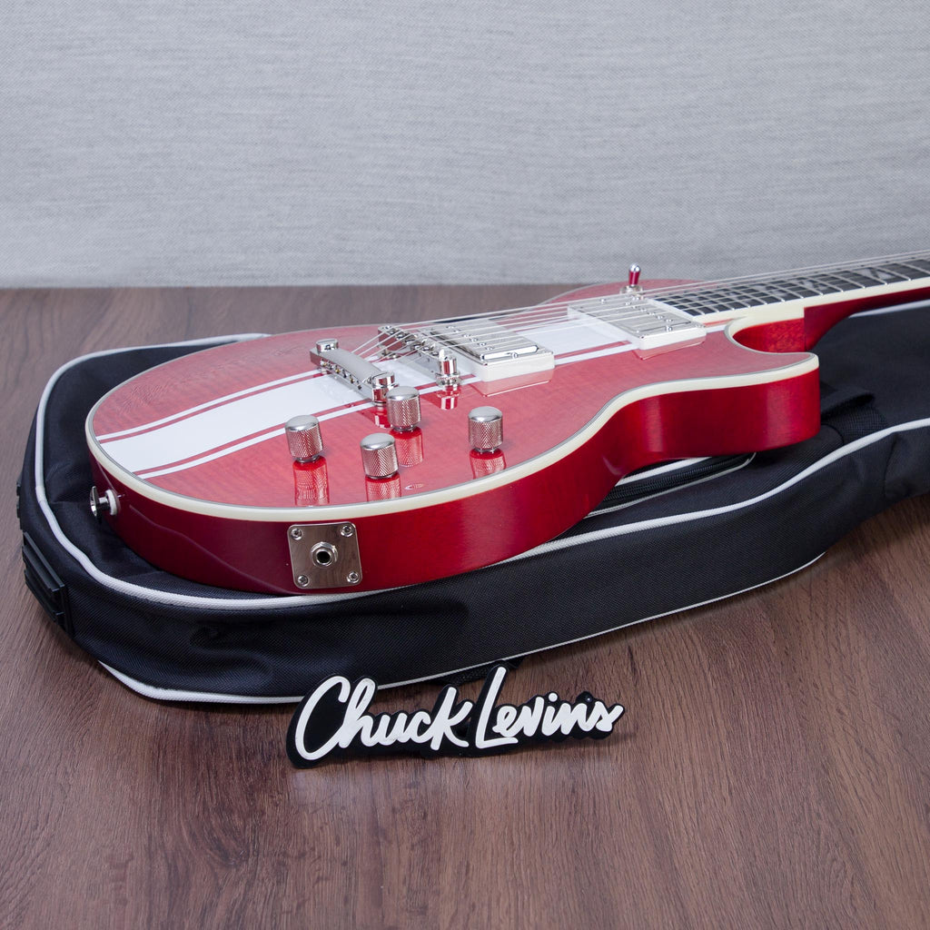 Epiphone Limited Edition Dealer Exclusive Futura Les Paul Custom Figured Electric Guitar - Rally Red Gloss -