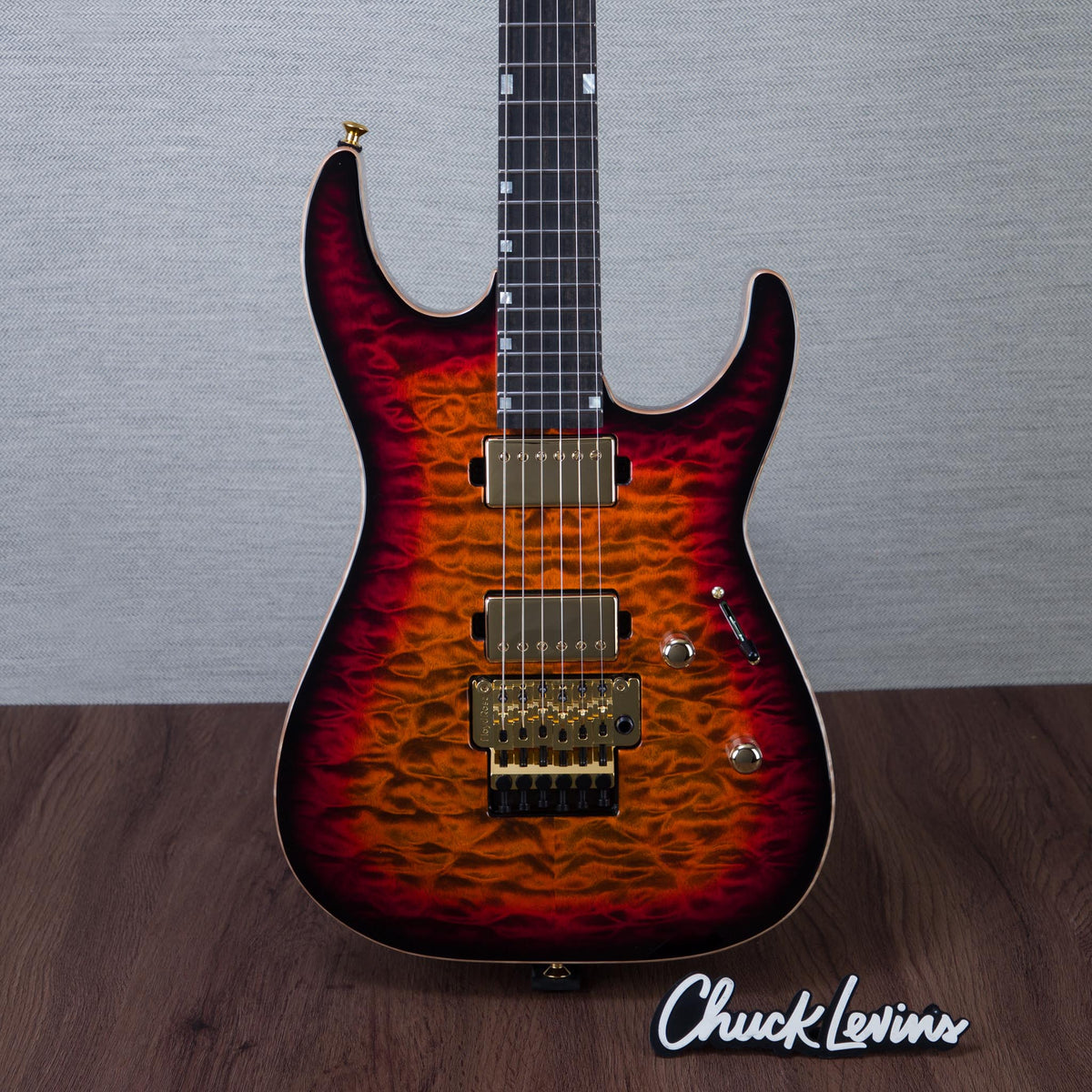 ESP USA M-II DX Electric Guitar - Tiger Eye Sunburst - #US26096 - MusicMarket