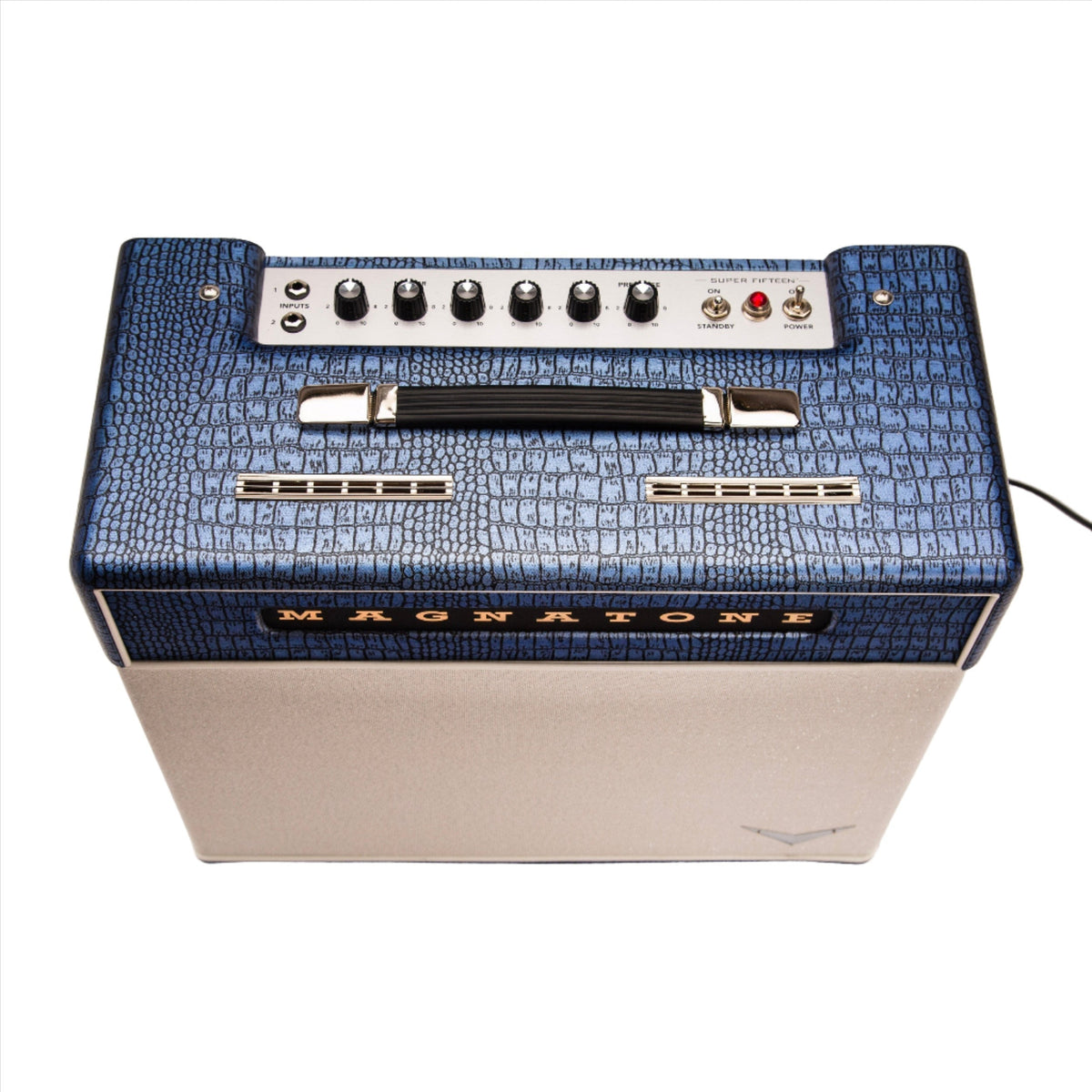 Magnatone Super Fifteen 1x12-Inch Tube Guitar Combo Amplifier - Blue - View 3 | MusicMarket
