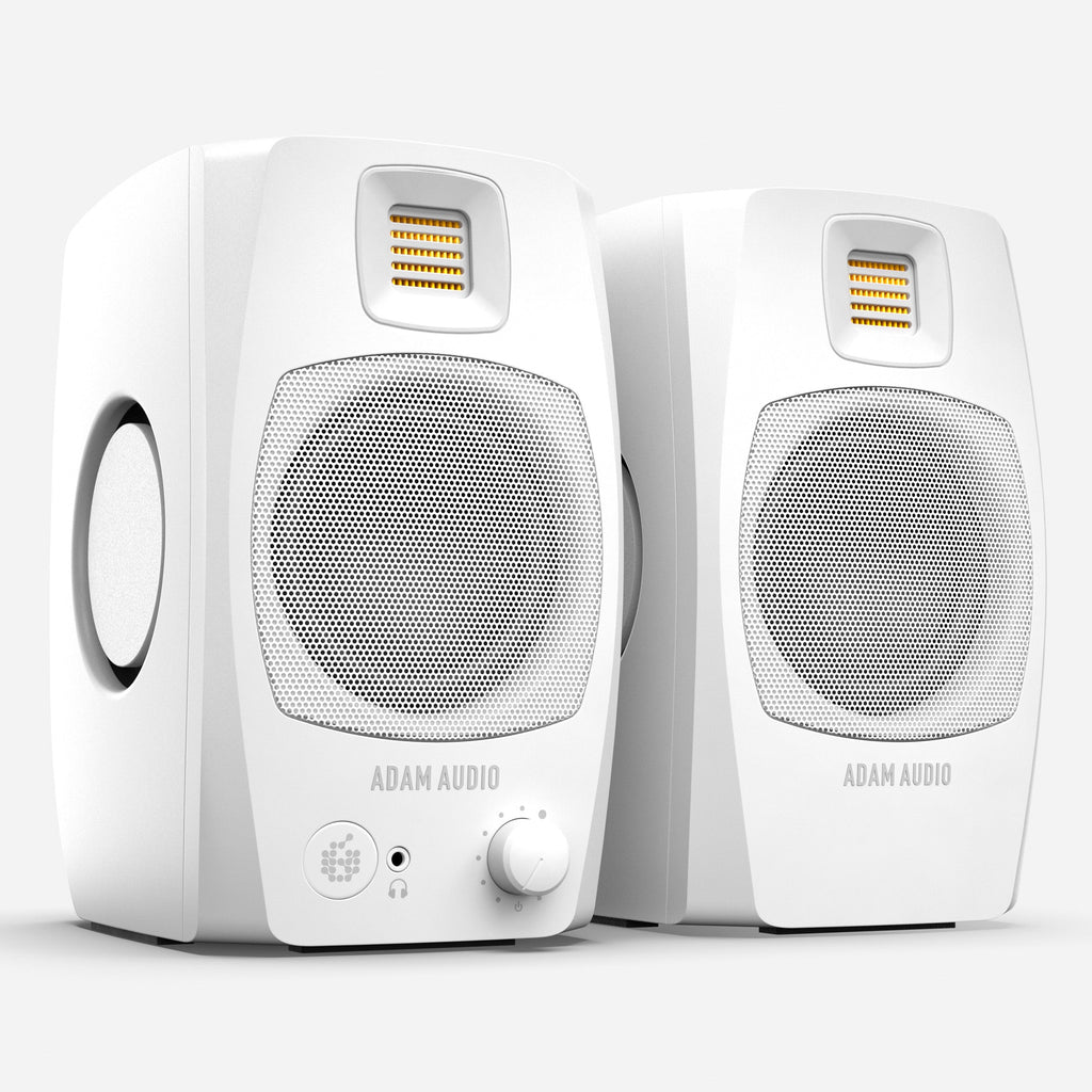 ADAM Audio D3V Desktop Monitors - White Pair - MusicMarket