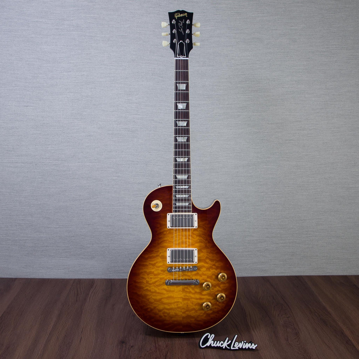 Gibson Custom Shop 1959 Les Paul Standard Reissue 5A Quilt Maple Top Electric Guitar - Faded Tobacco Sunburst -