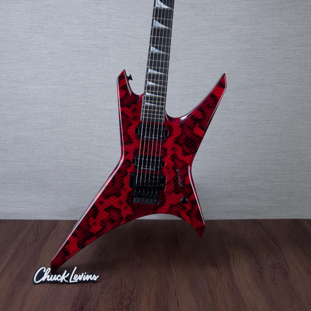 Jackson Custom Shop Warrior Electric Guitar - Snake Skin Red - #J11248 - MusicMarket