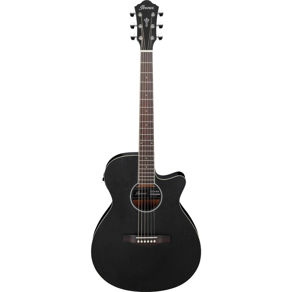 Ibanez AEG7MHWK Acoustic Electric Guitar, Weathered Black Open Pore - View 2 | MusicMarket