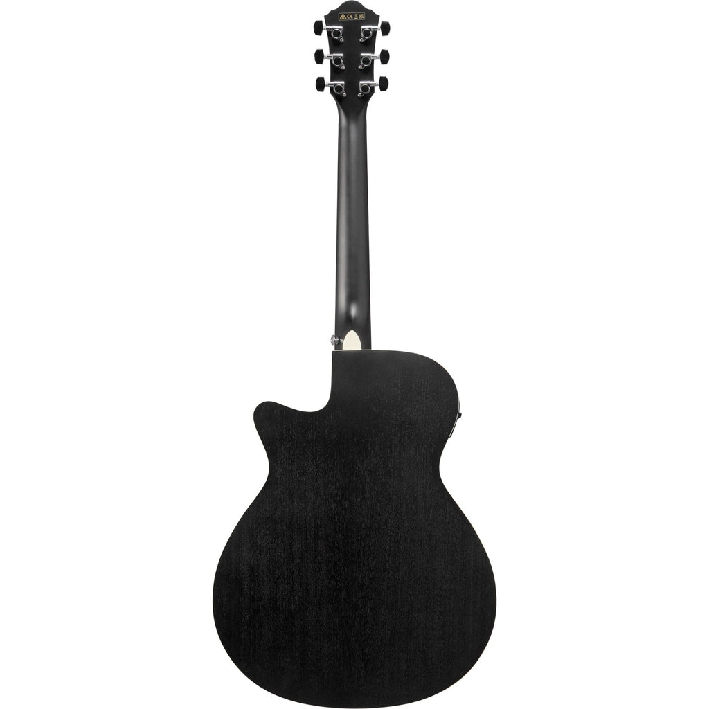 Ibanez AEG7MHWK Acoustic Electric Guitar, Weathered Black Open Pore - View 3 | MusicMarket