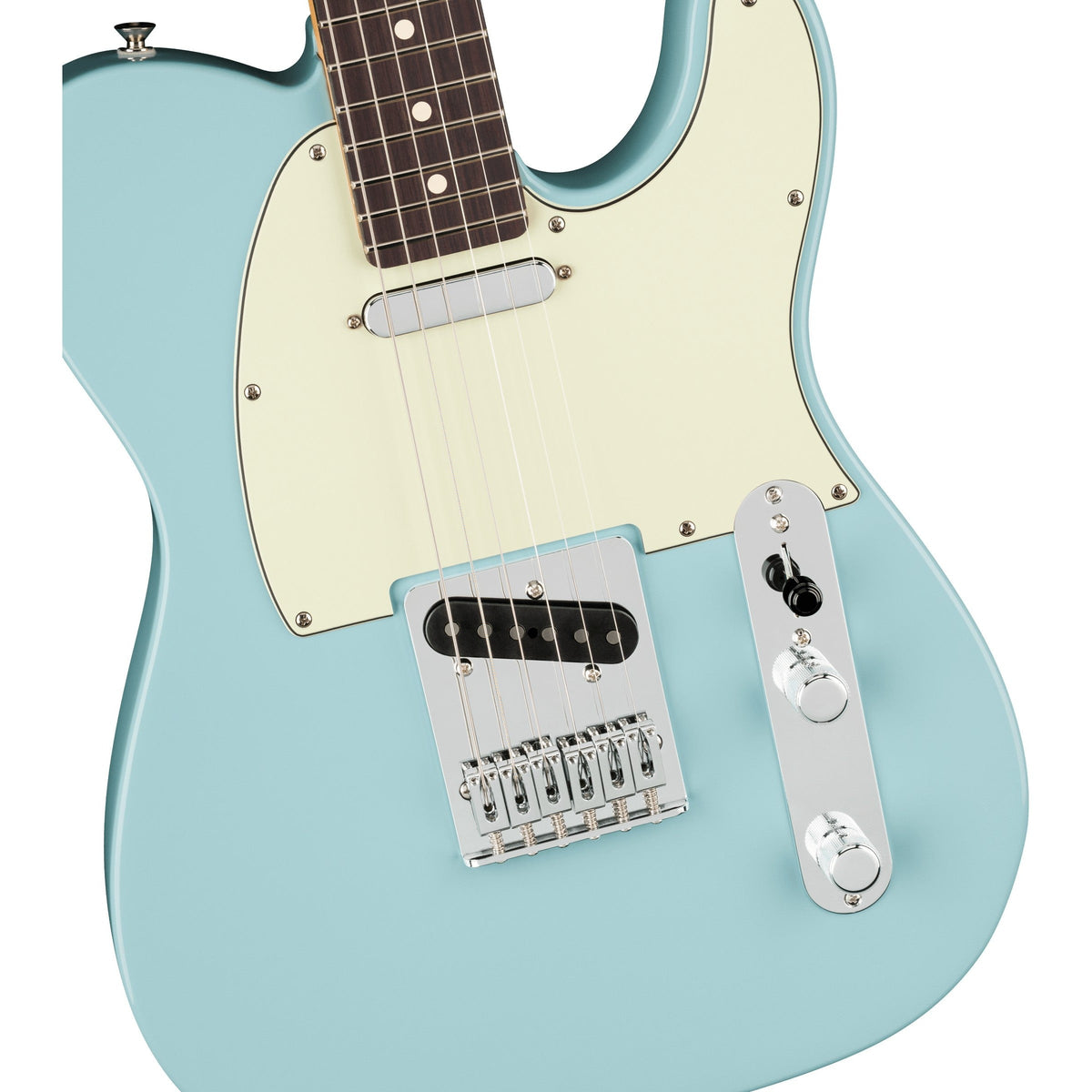 Fender 75th Anniversary Player II Telecaster Electric Guitar, Rosewood Fingerboard - Daphne Blue - View 3 | MusicMarket
