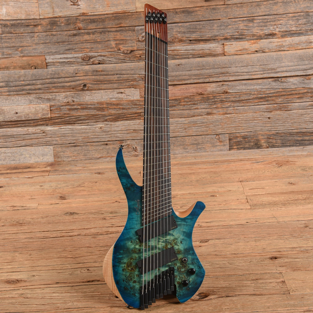 Agile Headless 9-String Blue Burst - View 4 | MusicMarket