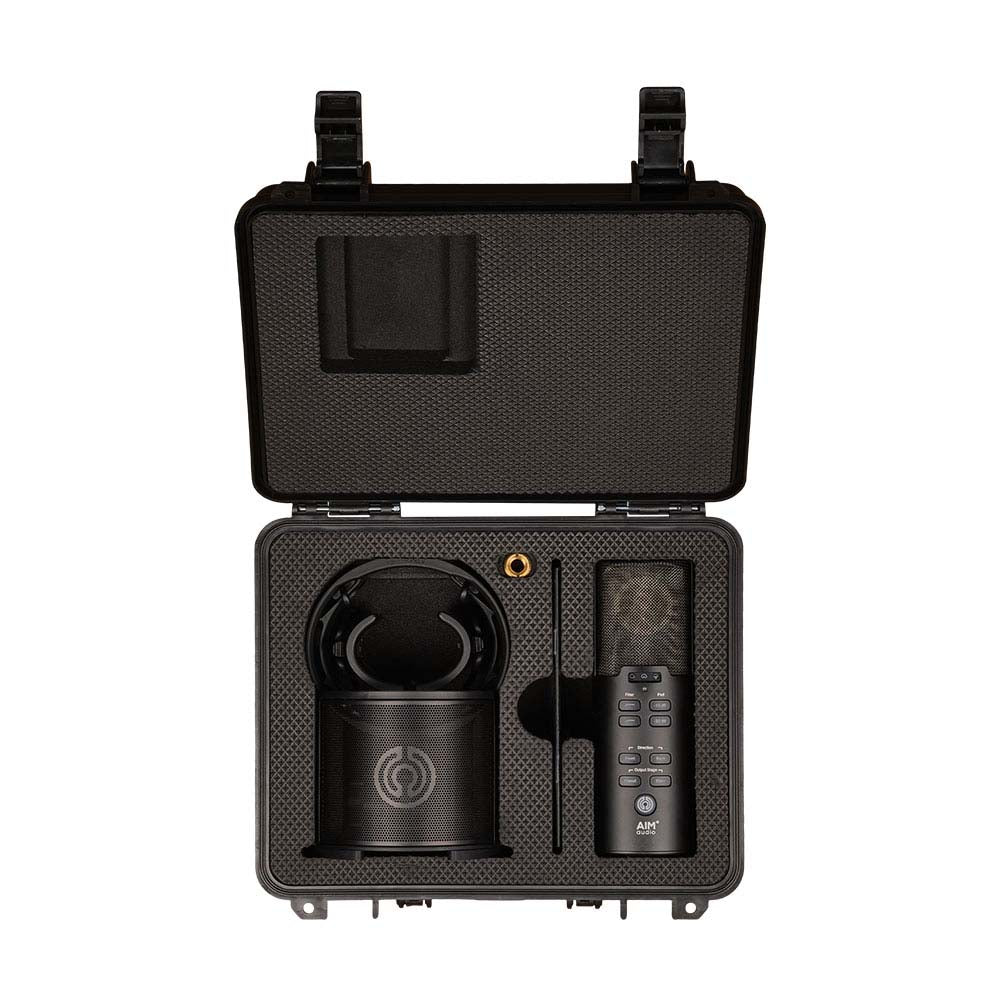 Aim Audio INSPIRE + PACK Multi-Pattern Studio Mic w ORBIT/SENTRY Shockmount & Case - View 5 | MusicMarket