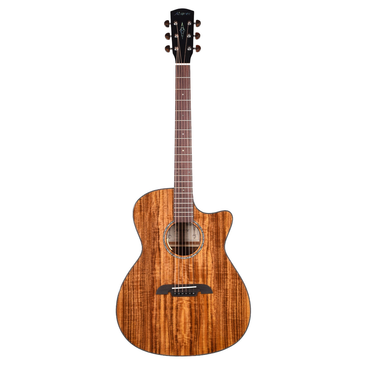 Alvarez RG99KCE Elite Figured Koa Grand Auditorium Acoustic-Electric Guitar - View 4 | MusicMarket