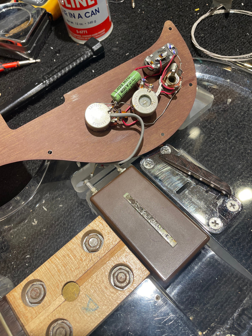 Ampeg Dan Armstrong Clear 1970s - View 11 | MusicMarket