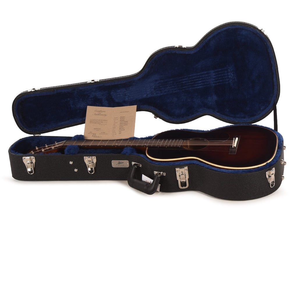 Atkin Dust Bowl 0 12-Fret Mahogany Sunburst w/Herringbone Trim - View 8 | MusicMarket