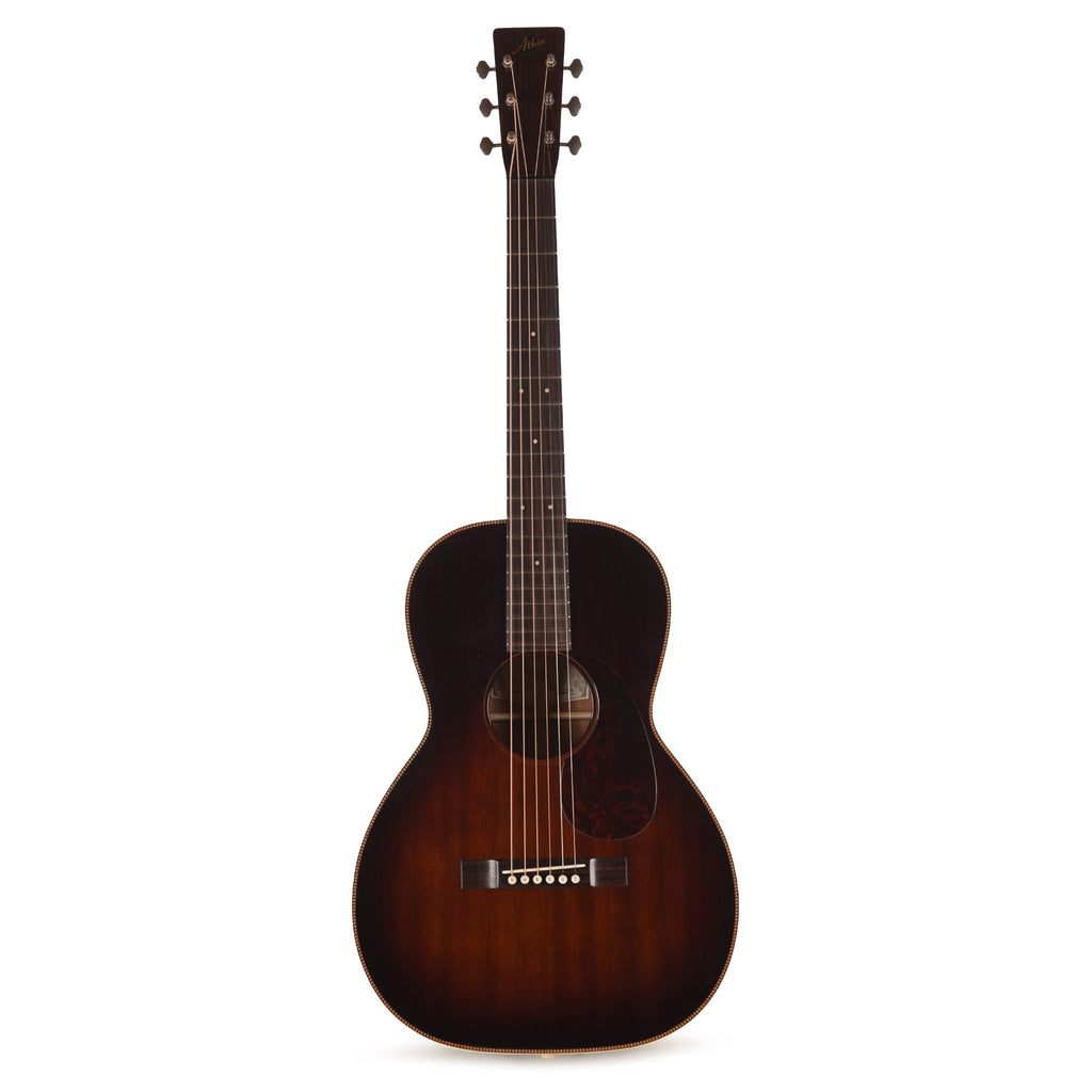 Atkin Dust Bowl 0 12-Fret Mahogany Sunburst w/Herringbone Trim - View 4 | MusicMarket
