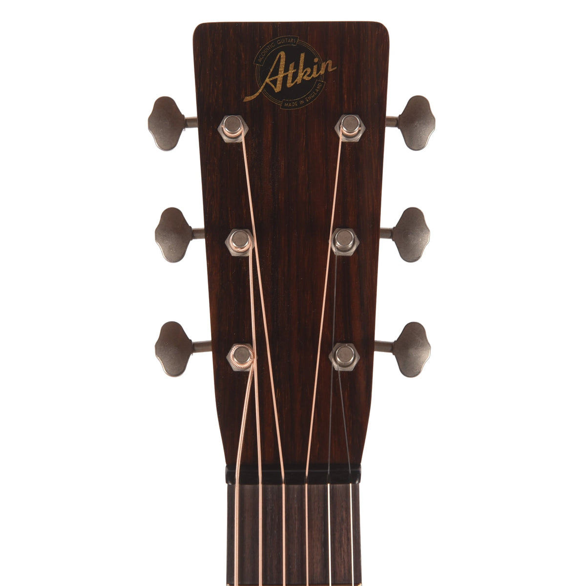 Atkin Dust Bowl 0 12-Fret Mahogany Sunburst w/Herringbone Trim - View 6 | MusicMarket