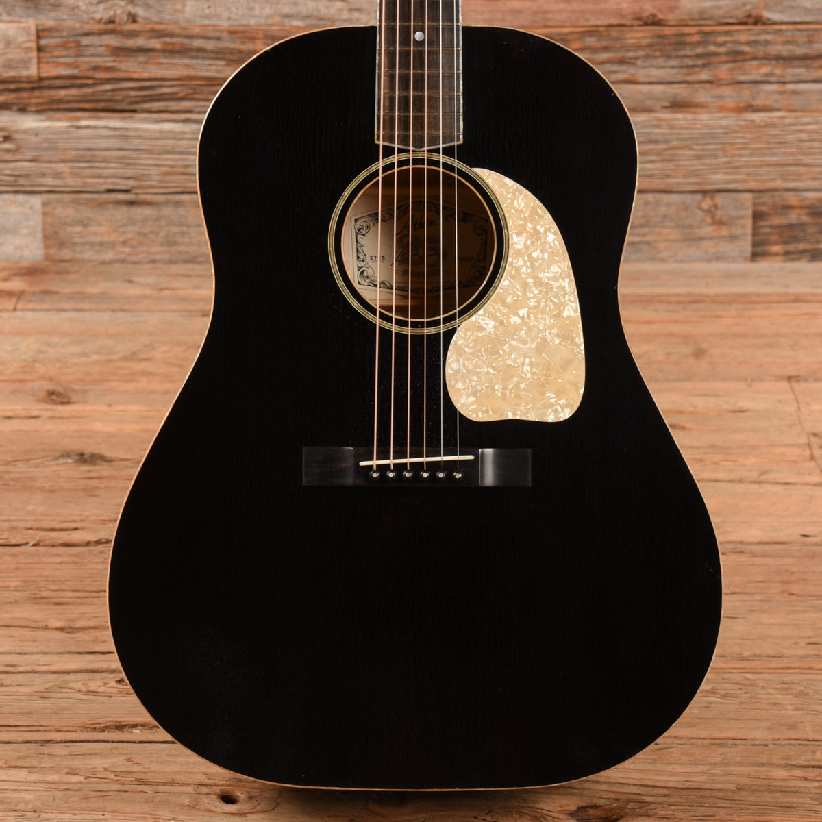 Atkin J43BP Sitka Top Maple Back and Sides Black 2023 - MusicMarket