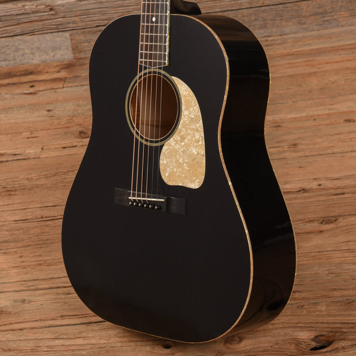 Atkin J43BP Sitka Top Maple Back and Sides Black 2023 - View 2 | MusicMarket
