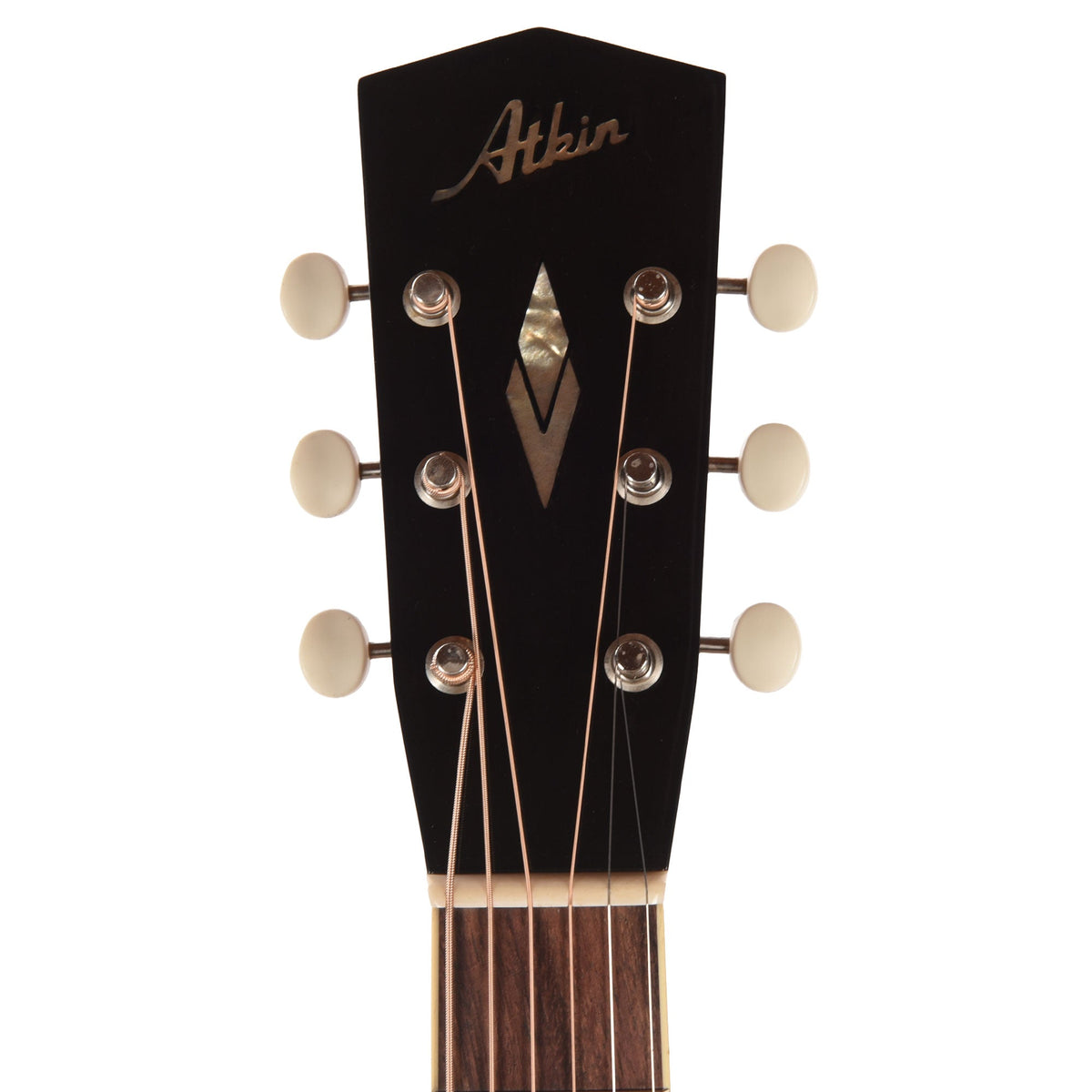 Atkin The Forty Three Deluxe Baked Sitka/Mahogany Aged Sunburst Top w/Glitter Trim - View 6 | MusicMarket