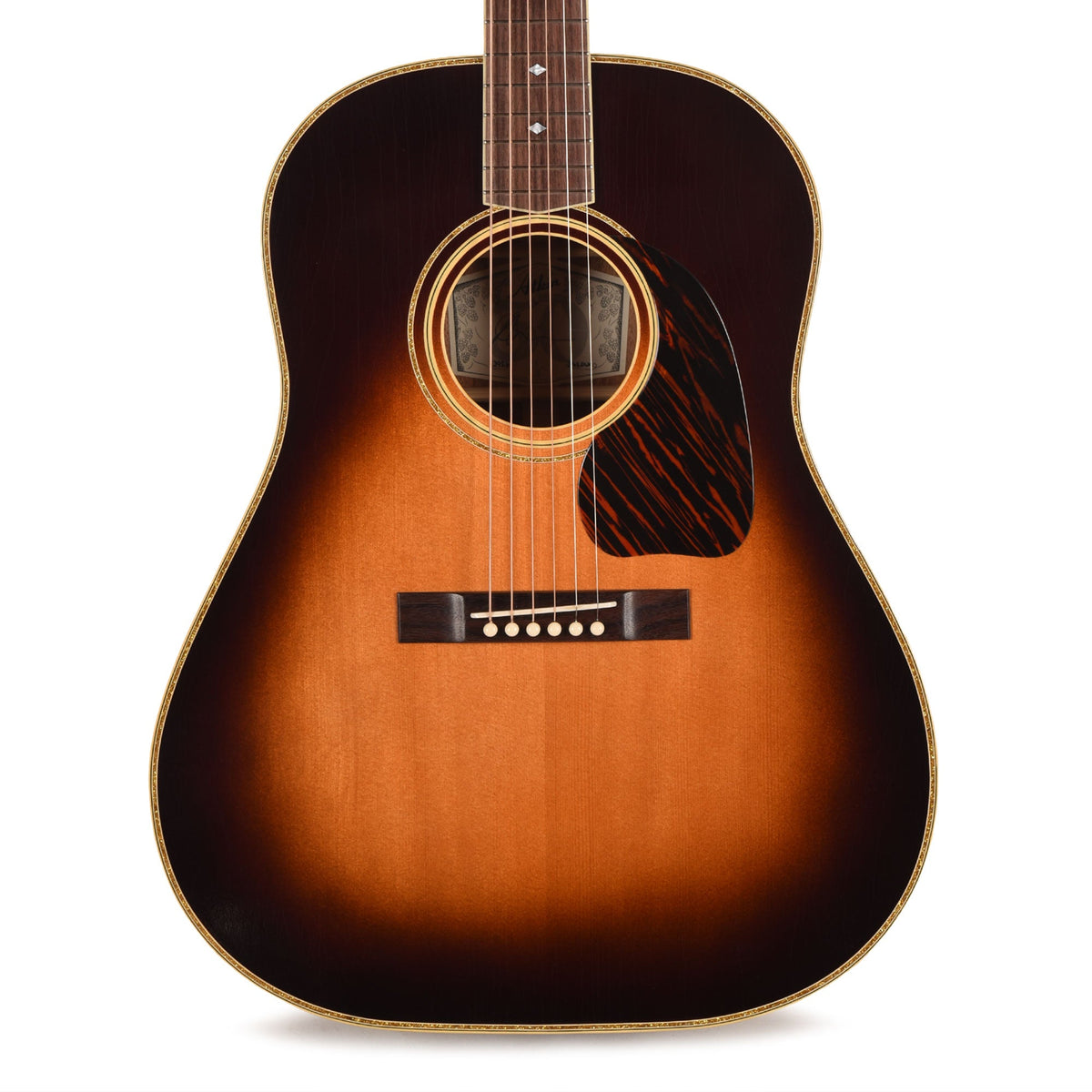 Atkin The Forty Three Deluxe Baked Sitka/Mahogany Aged Sunburst Top w/Glitter Trim - View 2 | MusicMarket