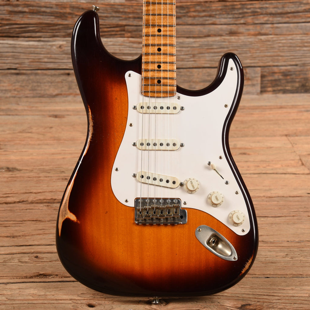 Atkin 54 S-Style w/Flame Maple Neck Aged Sunburst 2023 - MusicMarket