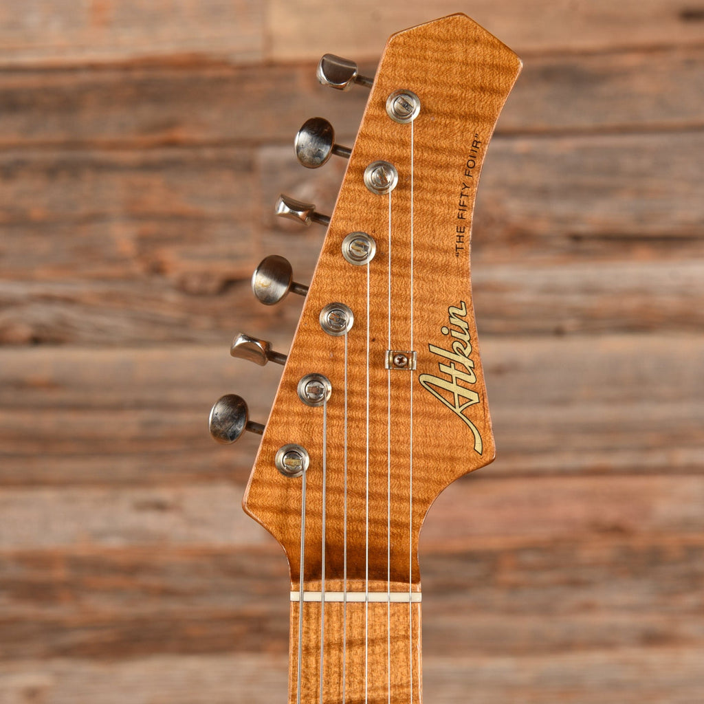 Atkin 54 S-Style w/Flame Maple Neck Aged Sunburst 2023 - View 6 | MusicMarket