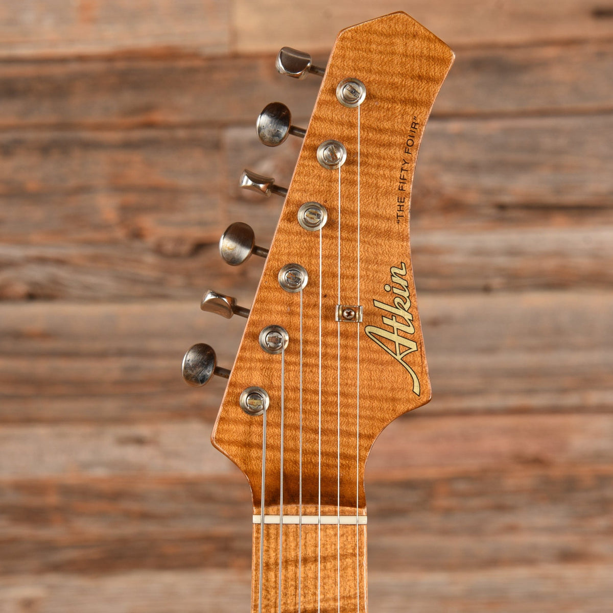 Atkin 54 S-Style w/Flame Maple Neck Aged Sunburst 2023 - View 6 | MusicMarket