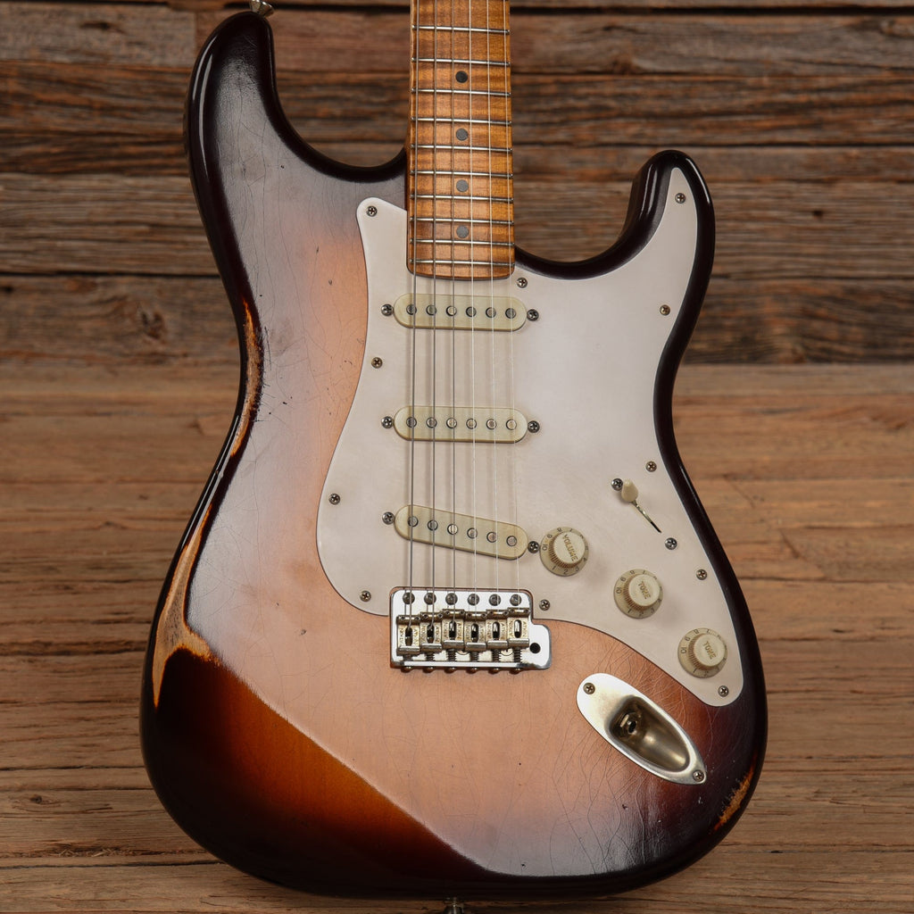 Atkin 54 S-Style w/Flame Maple Neck Aged Sunburst 2023 - View 8 | MusicMarket