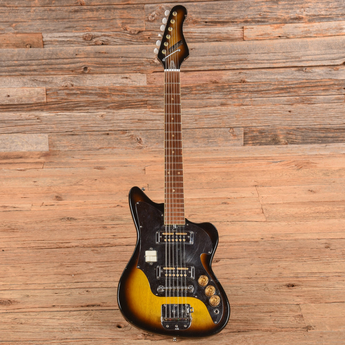 Audition Solidbody Electric Sunburst 1960s - View 4 | MusicMarket