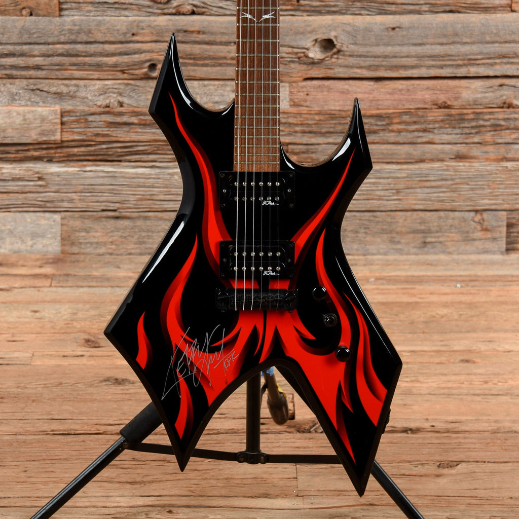 B.C. Rich KKW Tribal Fire Electric Guitars Black - MusicMarket